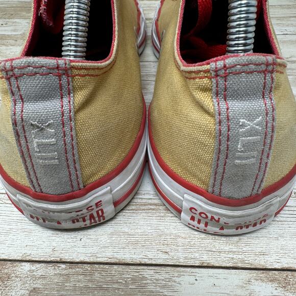 Converse 49er All Star XLII Gold Canvas Red Low Top Sneakers Men's Size 10 - Picture 5 of 9